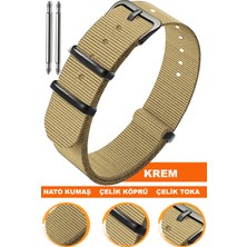  18mm-20mm-22mm-24mm saatlerle uyumlu nato kumaş tekstil saat kordonu kayışı n32nyl1b-c