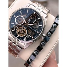 Daniel Klein Otomatik Erkek Kol Saati 30 Metre Suya Dayanıklı Çelik Kordon + Bileklik Hediyeli  VS.BLKT.0690