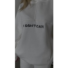 Rawea Fashion Nakış Işlemeli Üç Iplik Sweat Takım- Beyaz