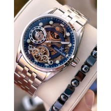 Daniel Klein Otomatik Erkek Kol Saati 30 Metre Suya Dayanıklı Çelik Kordon + Bileklik Hediyeli  VS.BLKT.0697