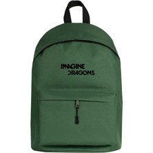 Zepplin Giyim Imagine Dragons Logo Sırt Çantası Yeşil Renk