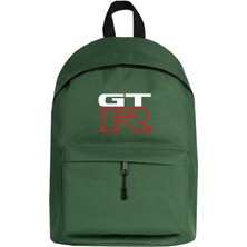 Zepplin Giyim Nissan Gtr Logo Sırt Çantası Yeşil Renk