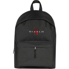 Zepplin Giyim Diablo Iv Logo Sırt Çantası Siyah Renk
