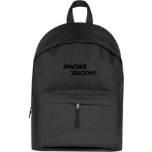 Zepplin Giyim Imagine Dragons Logo Sırt Çantası Siyah Renk