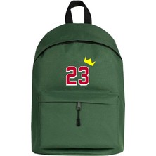 Zepplin Giyim Michael Jordan 23 King Sırt Çantası Yeşil Renk