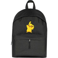 Zepplin Giyim Pokemon Pikachu Sırt Çantası Siyah Renk