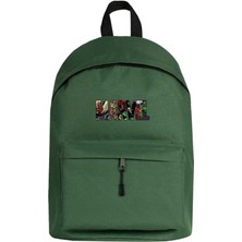 Zepplin Giyim Marvel Heroes In Post 2 Sırt Çantası Yeşil Renk