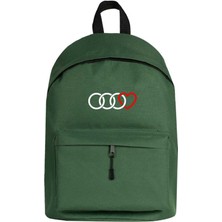 Zepplin Giyim 3 Audi Rings Hearth Sırt Çantası Yeşil Renk