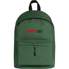 Zepplin Giyim F1 Audi Logo Sırt Çantası Yeşil Renk