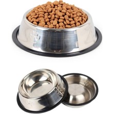 Marsilyan- Paslanmaz Çelik Metal Mama Kabı 22 Cm.