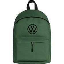 Zepplin Giyim Volkswagen New Black Logo Sırt Çantası Yeşil Renk