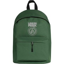 Zepplin Giyim Linkin Park Logo ve Star Sırt Çantası Yeşil Renk