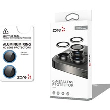 Zore Apple iPhone 16 Plus Tcmk Cl-12 Premium Safir Parmak Izi Bırakmayan Anti-Reflective Kamera Lens Koru