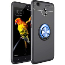 Zore Xiaomi Redmi 4x Kılıf Tcmk Ravel Silikon Kapak-Siyah-Mavi