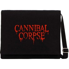 Zepplin Giyim Cannibal Corpse Siyah Kanvas Postacı Çantası