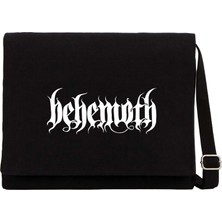 Zepplin Giyim Behemoth Classic Logo Siyah Kanvas Postacı Çantası
