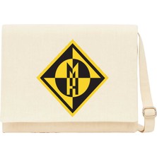 Zepplin Giyim Machine Head 1993 Demo Krem Kanvas Postacı Çantası