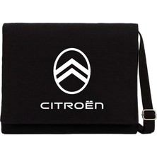 Zepplin Giyim Citroen Text Logo Siyah Kanvas Postacı Çantası