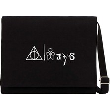 Zepplin Giyim Harry P. Always Siyah Kanvas Postacı Çantası