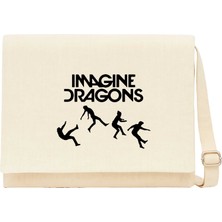 Zepplin Giyim Imagine Dragons Fall Krem Kanvas Postacı Çantası