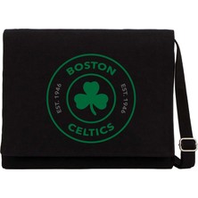 Zepplin Giyim Boston C. Logo Siyah Kanvas Postacı Çantası