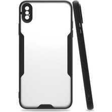 Zore iPhone Xs Max 6.5 Uyumlu Tcmk Parfe Kapak-Siyah