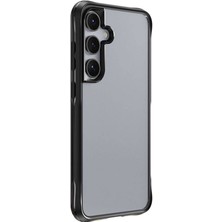 Zore Galaxy S24 Kılıf Şeffaf Sert Pc Arka Yüzey Tasarımlı Tcmk Edo Kapak-Siyah