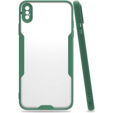 Zore iPhone Xs Max 6.5 Uyumlu Tcmk Parfe Kapak-Koyu Yeşil