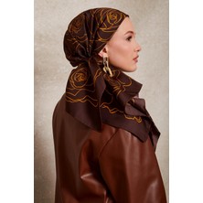 Acı Kahve Levidor Twill Ipek Eşarp 41