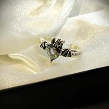 Dükkan Design Kalp Taşlı Ayarlanabilir Pinterest Yüzük