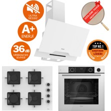 Ferre Fryart & Silentart Lero /sessiz Beyaz Ankastre Set ( D064-SA + XE64CB + SS206 )