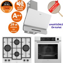 Ferre Fryart &steamart- Silentart Cove / Sessiz Beyaz Ankastre Set (D081-SA + XE64CB + LN386 )