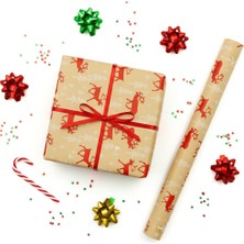 70X100 Yılbaşı Temalı Hediye Paketleme Kağıdı - 2'li Paket - M21