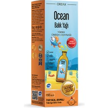 Ocean Omega3 Şurup 150 ml - Portakal - Dezenfektan Hediyeli (%72 Alkol)