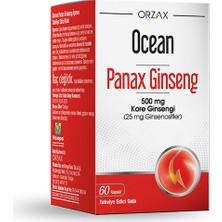 Ocean Panax Ginseng 60 Kapsül - Dezenfektan Hediyeli (%72 Alkol)