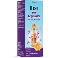 Ocean Vm Arginin Ps Takviye Edici Gıda 150 ml - Dezenfektan Hediyeli (%72 Alkol)