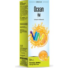 Ocean Vitamin Mineral - Portakal Aromalı 150ml - Dezenfektan Hediyeli (%72 Alkol)