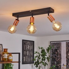 Riolight Riolıght Modern2 Siyah2 3XE27 Duylu Mafsallı Hareketli Başlık(Glop Ampul Hariç) Metal Spot Avize