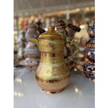 Karaca Bakır Işlemeli Bakır Sürahi-Kapaklı Bakır 2,2 Lt Sürahi