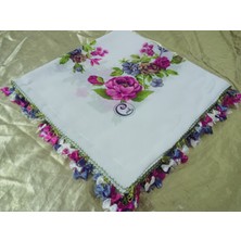 Cenk ve Reyhan Zarif ve Şık El Işi Iğne Oyalı Yazma/el Işi Iğne Yemeni/el Işi Tülbent/baş Örtüsü