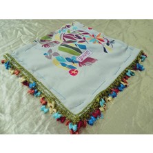 Cenk ve Reyhan Zarif ve Şık El Işi Iğne Oyalı Yazma/el Işi Iğne Yemeni/el Işi Tülbent/baş Örtüsü