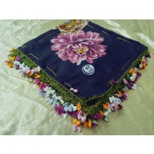 Cenk ve Reyhan Zarif ve Şık El Işi Iğne Oyalı Yazma/el Işi Iğne Yemeni/el Işi Tülbent/baş Örtüsü