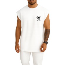 Bahriyeli Collection Oversize Sadece Ölüler Görür Babayiğit Cep Baskılı Atlet