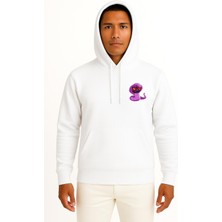 Bahriyeli Collection Kapüşonlu Ekans Cep Baskılı Unisex Sweatshirt