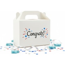 10 x 14 Tebrikler Temalı El Geçme Hediye Kutusu M4 (3'lü Set)