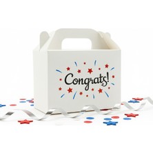 10 x 14 Tebrikler Temalı El Geçme Hediye Kutusu M3 (3'lü Set)