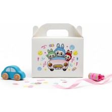 Labubu Baskılı Karton Kutu 3’lü Set | 10X14 cm | Hediye, Parti ve Sunum Kutusu