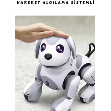 Yıldırım Oyuncak Uzaktan Kumandalı Full Fonksiyon Smart Interaktif Akıllı Robot Köpek Dokunmaya Duyarlı Işıklı Köpek