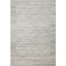 Kalesta Halı Lhasa Grey, Polyester, Yün ve Pamuk Karışımıyla Üretilen Dayanıklı ve Hasır Dokulu Halı