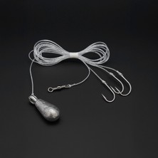 Fishack 3 İğneli Kurşunlu Beden Takımı - Dip Beden Oltası - Fırdöndülü - 35 gr